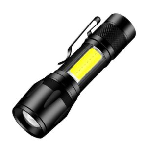 USB Rechargeable Portable LED Flashlight Outdoor Torch