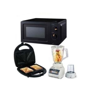 Microwave Oven With 20Liters + Blender-999 + Toaster (Available On Request)
