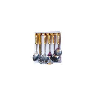 6pcs Cooking Spoon Set With Wall Hanger