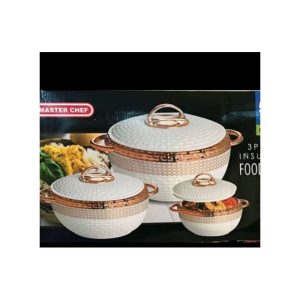 Master Chef Insulated Serving Food Flask - 3 Piece Set (Available On Request)