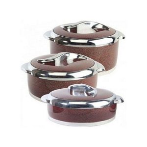 Round The Clock Insulated Serving Dish Flask Cooler (3 Pcs) (Available On Request)