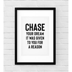 Chase Your Dream Decorative Wall Frame