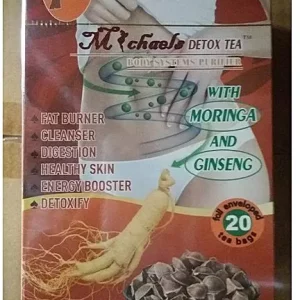 Michaels Detox Tea Fat Burner With Moringa & Ginseng x20