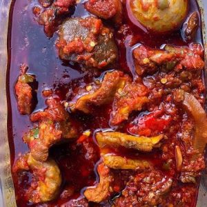 4 Liters Pot of Ofada-stew + assorted protein