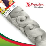 X-Pression Ultra Braid Silver 100% Kanekalon  x1