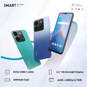 Infinix Smart 7 Plus 6.6″ | 64GB ROM + 3GB RAM | 4G LTE | Dual SIM