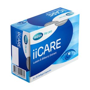 Mega WeCare iiCare Lutein & Biiberry Extract - 30 Capsules