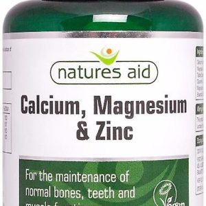 Natures Aid Calcium, Magnesium & Zinc Suitable for Vegans - 90 Tablets