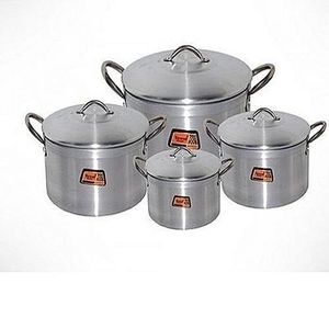 Quality Tower Aluminium Pots   x 4