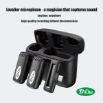 BiChu BICHU-Noise Cancelling/Mini Wireless Microphone USB C Lavalier Microphone with Charging Box