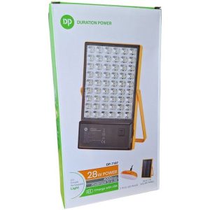 Dp Led Light Portable Rechargeable LED Floodlight Light With Solar Panel