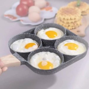 Aluminium 4-Hole Frying Pan