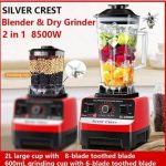 SILVER CREST Industrial 8500W Food Crusher Blender, EXTRA MILL JAR