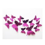 12pcs Butterfly Mirror Wall Stickers Decoration