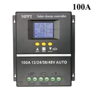 Mppt 100a Solar Pv Regulators 12v 24v 36v 48v Auto Solar Charge Controller Solar Pv Battery Charger With Lcd