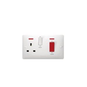 Panasonic Cooker Control Unit 45A DP Switch + 13A Socket- WABA6120