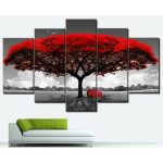 5 Panel HD Love Garden Wall Portrait Canvas
