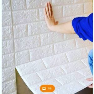 Exotic Wallpapers Adore Decor 3D Self Adhesive White Brick PE FOAM Wallsticker