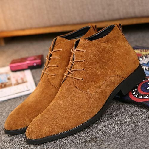 Men's Oxfords Formal Chelsea Business Shoes Loafers Official Brown