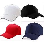 4 Packs Of Unisex (Boss & Bae) Face Caps- White,Blue,black And Red