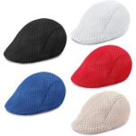 5in1 Men's Papas Cap- Newsboy Panama Outdoor Hat Mesh