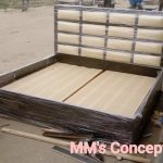 6/6Feet Head-Padded  Quality Wooden Bedframe