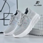 ALagzi 2025 Women's Premium Thick Sole Stretch Anti-Odor Sneakers - Gray