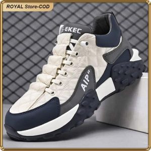 FASHION Men's Lace-Up Casual Sport Sneakers – Trendy Street Style Trainers