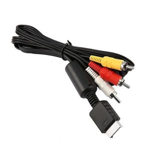 AV Cable For Ps1 , Ps2 , Ps3 , Sega Dream Cast NEW RCA Audio Video Composite TV Console 1.8M