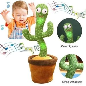 Dancing Talking Cactus Doll Toy Speak Record Repeat Sound