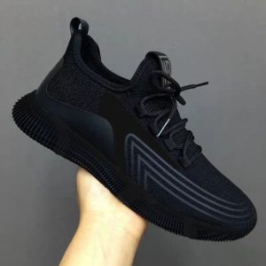 Ladies Everything Ladies Simple Casual Black Fashion Sneakers - Running Sneakers - Black
