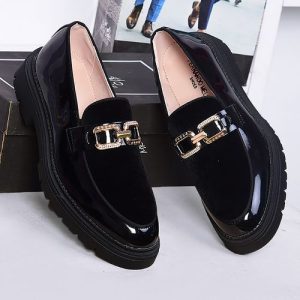 MEN CLASSIC SUEDE CHAIN DESIGNERS SHOE BLACK