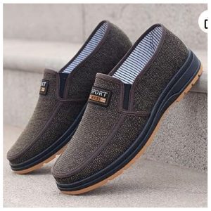 Men'S Simple Casual Comfortable Easy Wear Office Shoes - Size - Black