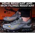 Men's Industrial Safety Boots With Steel Toe, Kevlar Midsole