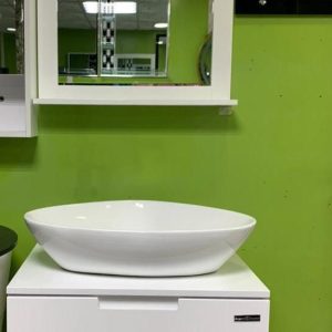 Original Imported Basin With Mirror & Storage Cabinet