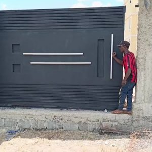 Real Rolling Metal Gate