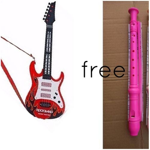 Rock band kits musical guitar and recorder
