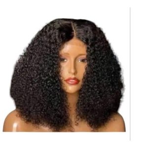 Soft Bouncy Curly Hair Wig With 2×4 Original Closure – Natural Color (14 Inches)