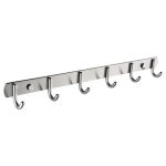 Stainless Steel Self Adhesive Coat/Towel Hook Rack Rail