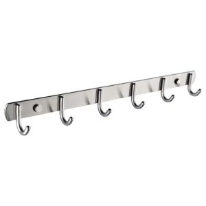 Stainless Steel Self Adhesive Coat/Towel Hook Rack Rail