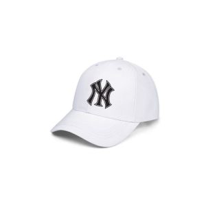 Well Detail New York Designer Face Cap - White