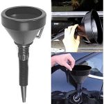 Wide Mouth Funnel With Handle -Black